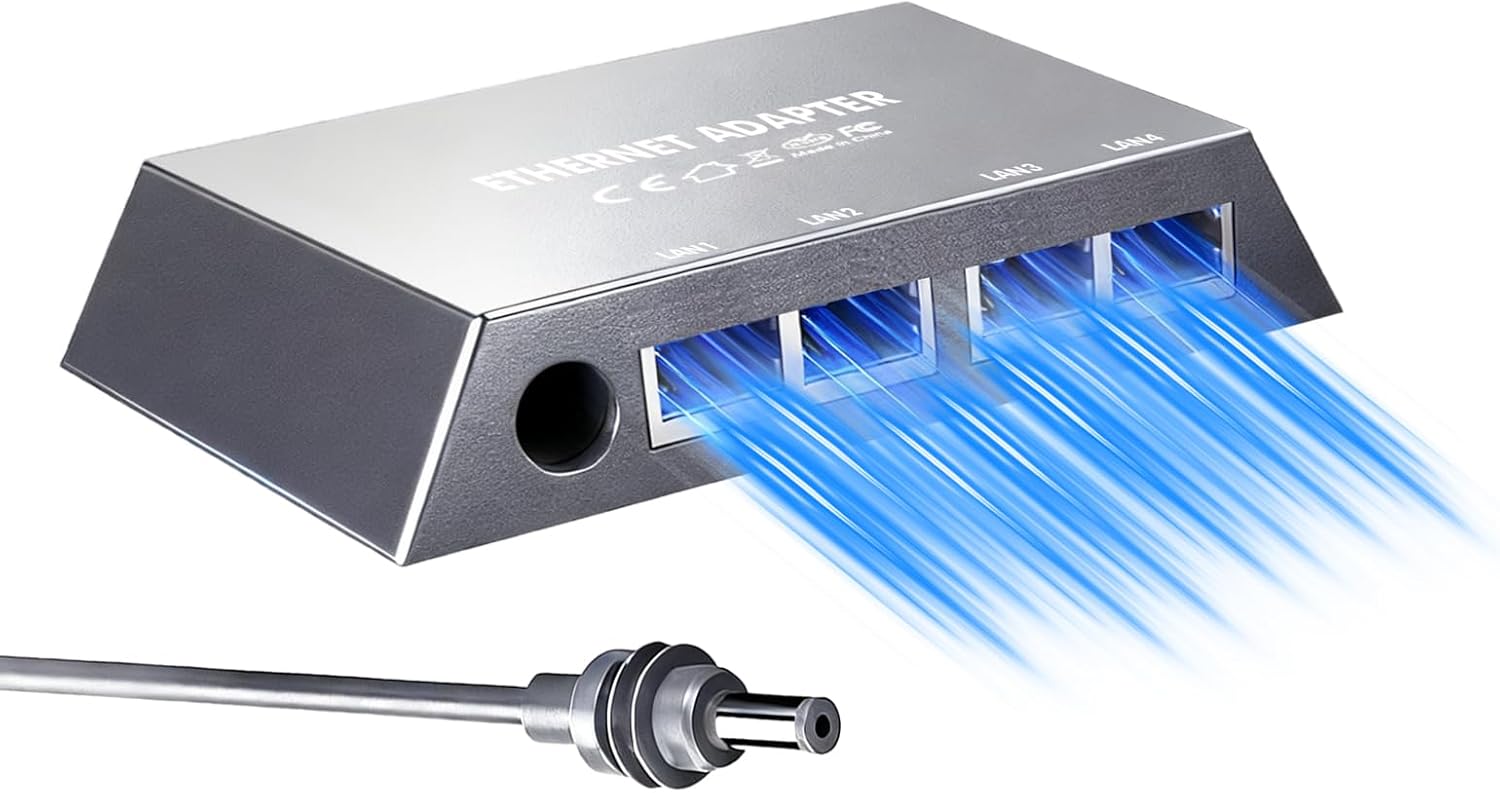Adapter Ethernet do Starlink Gen 3/Mini, 4-portowy RJ45